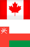 Canada Oman Flags