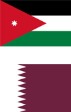 Jordan Qatar Flags