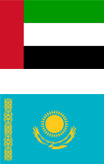 UAE Kazakhstan Flags